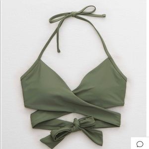 NWT Aerie Wrap Halter Bikini Top
